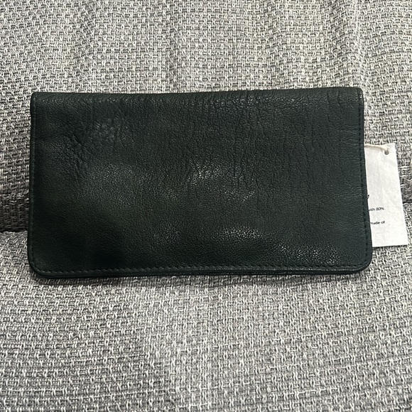 Free People Black Leather Wallet - Picture 2 of 4